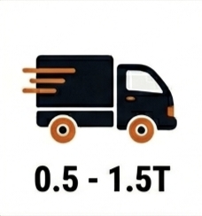 0.5 - 1.5 Ton